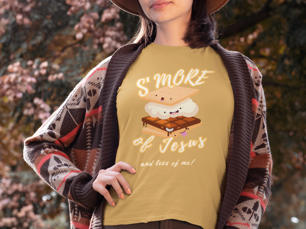 S'more of Jesus and Less of Me Gospel Short Sleeve Christian T-Shirt