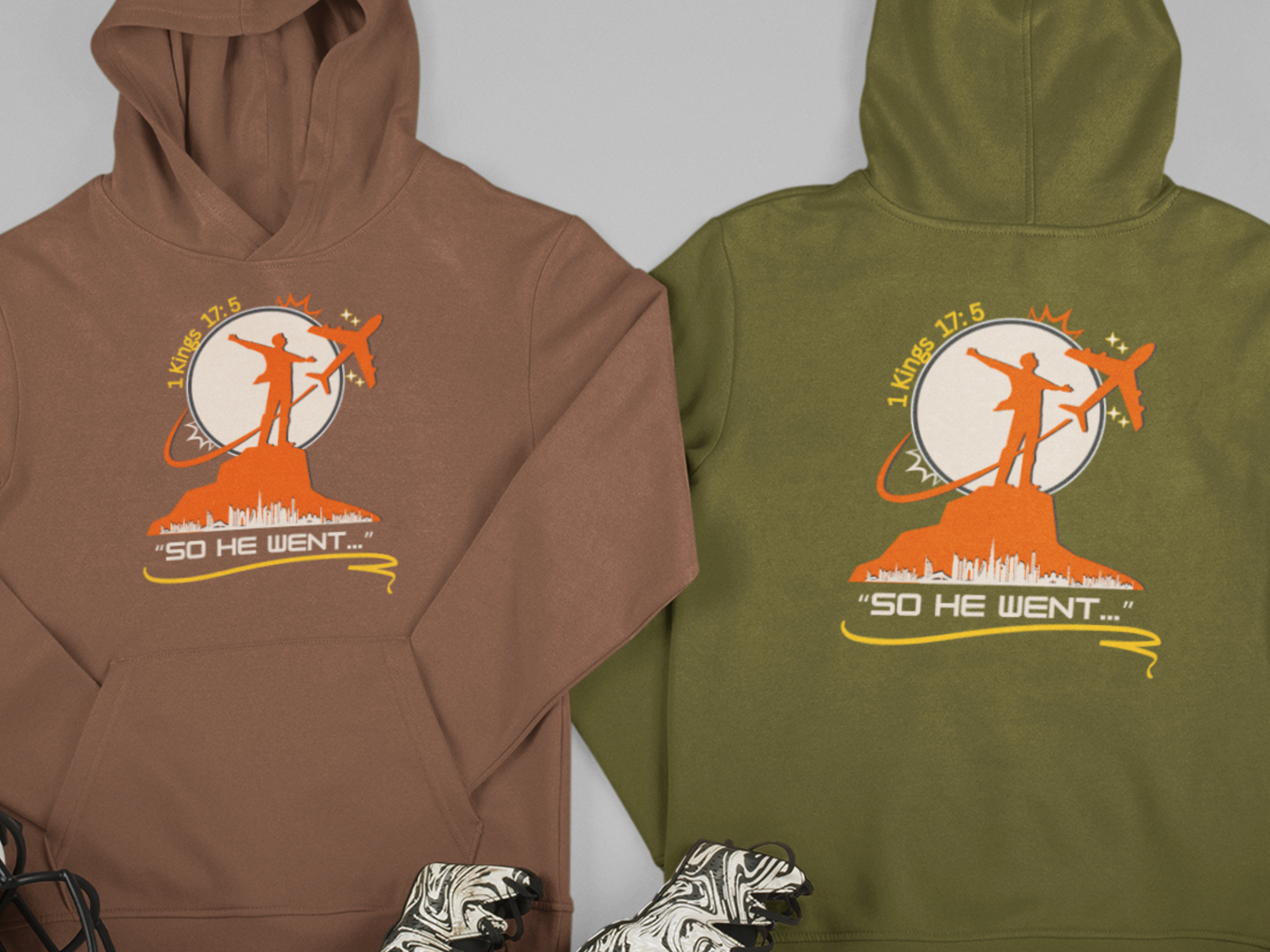 "So He Went" Gospel Long Sleeved Christian Hoodie