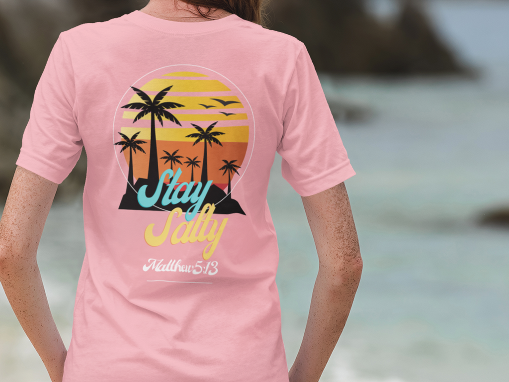 Stay Salty Gospel Short Sleeved Christian T-Shirt