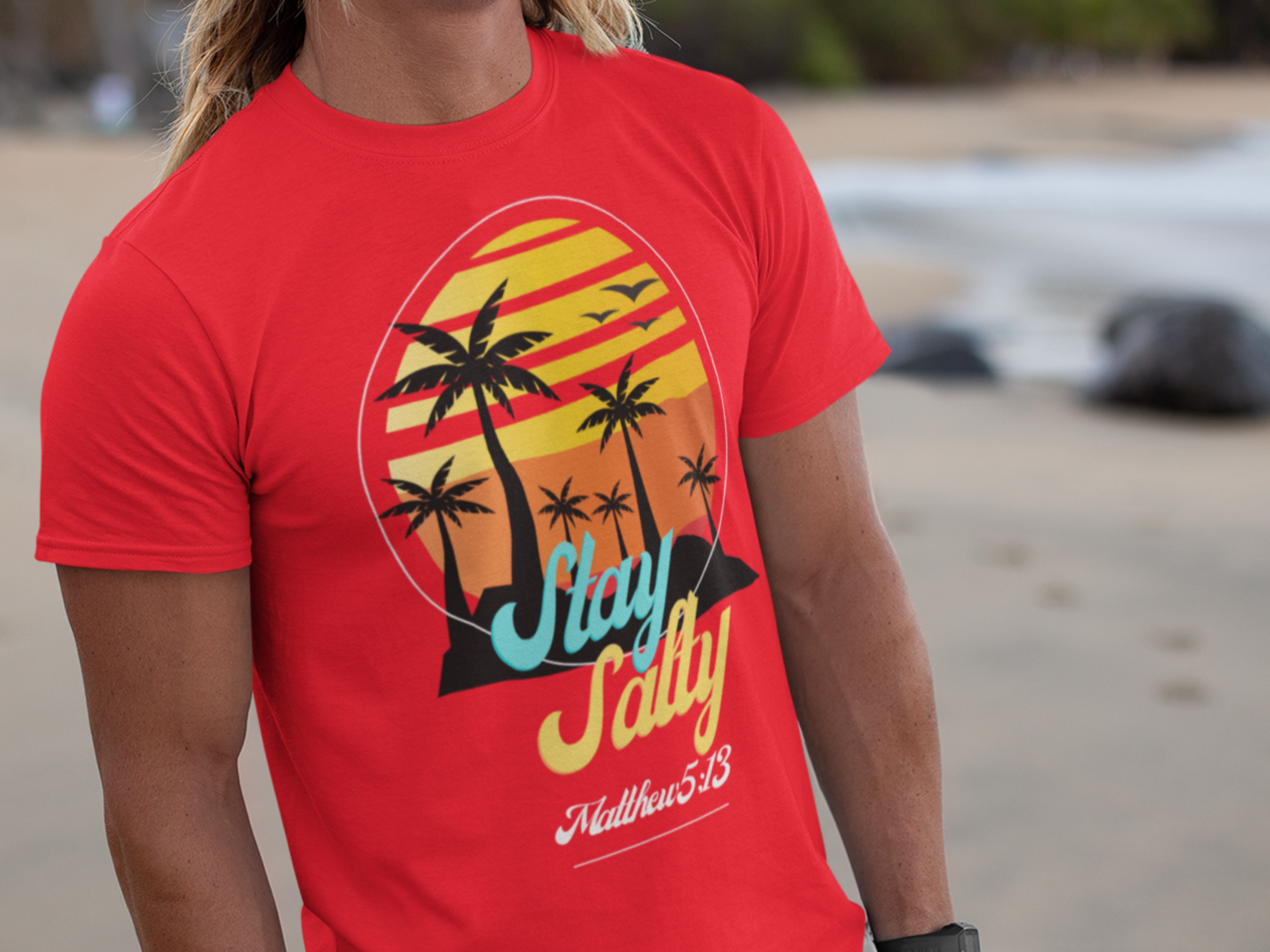 Stay Salty Gospel Short Sleeved Christian T-Shirt