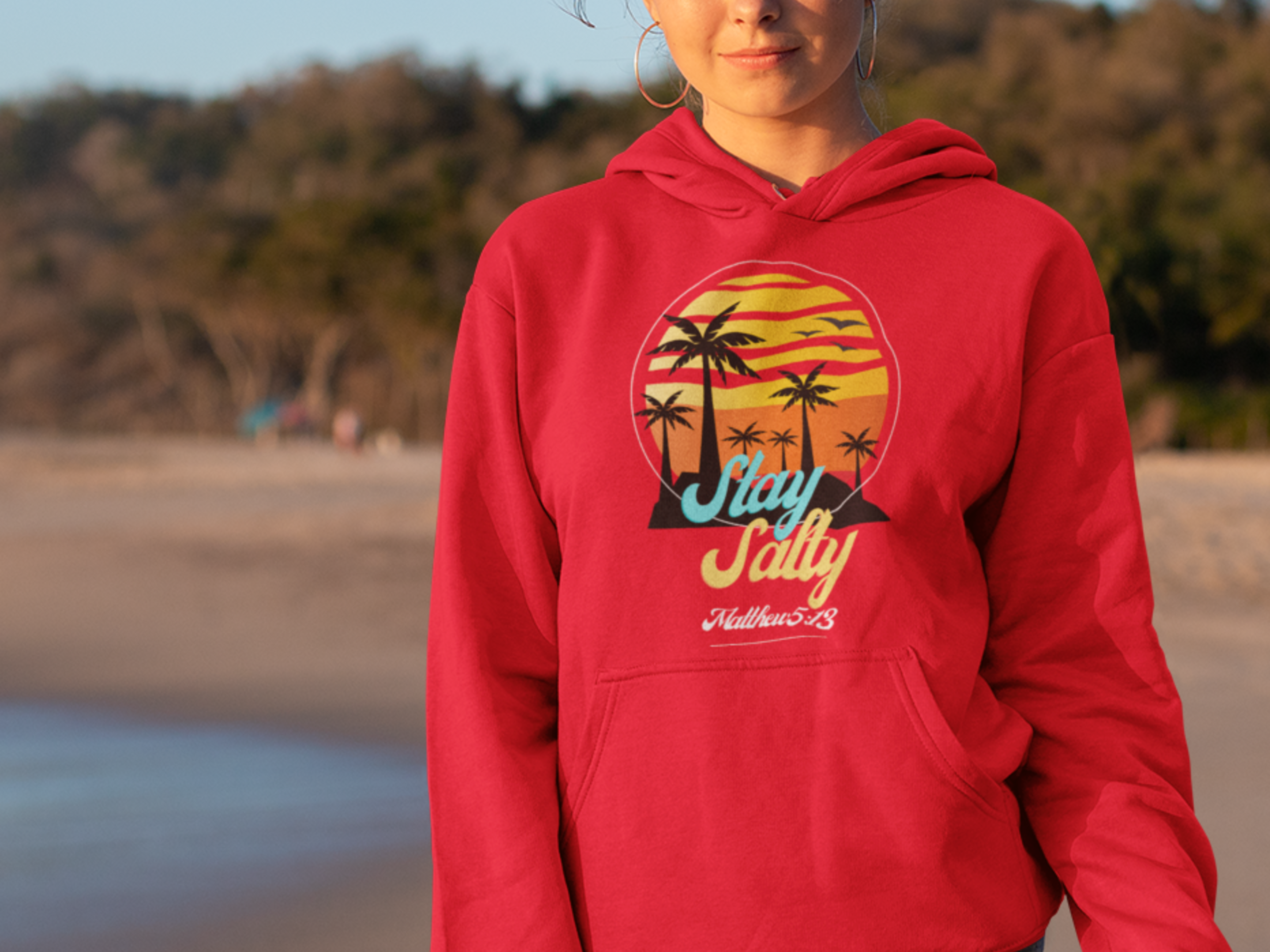 Stay Salty Gospel Long Sleeve Christian Hoodie