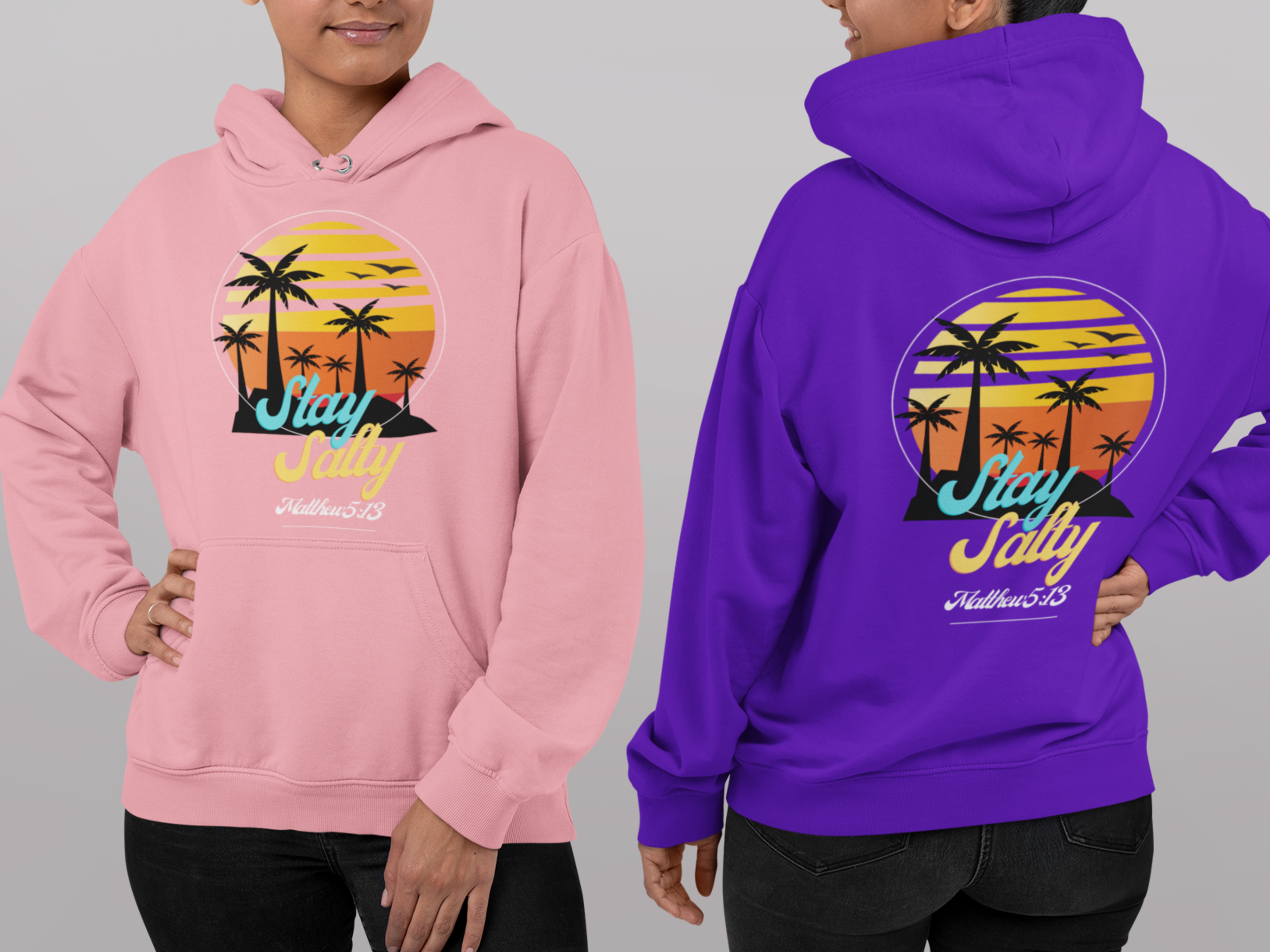 Stay Salty Gospel Long Sleeve Christian Hoodie