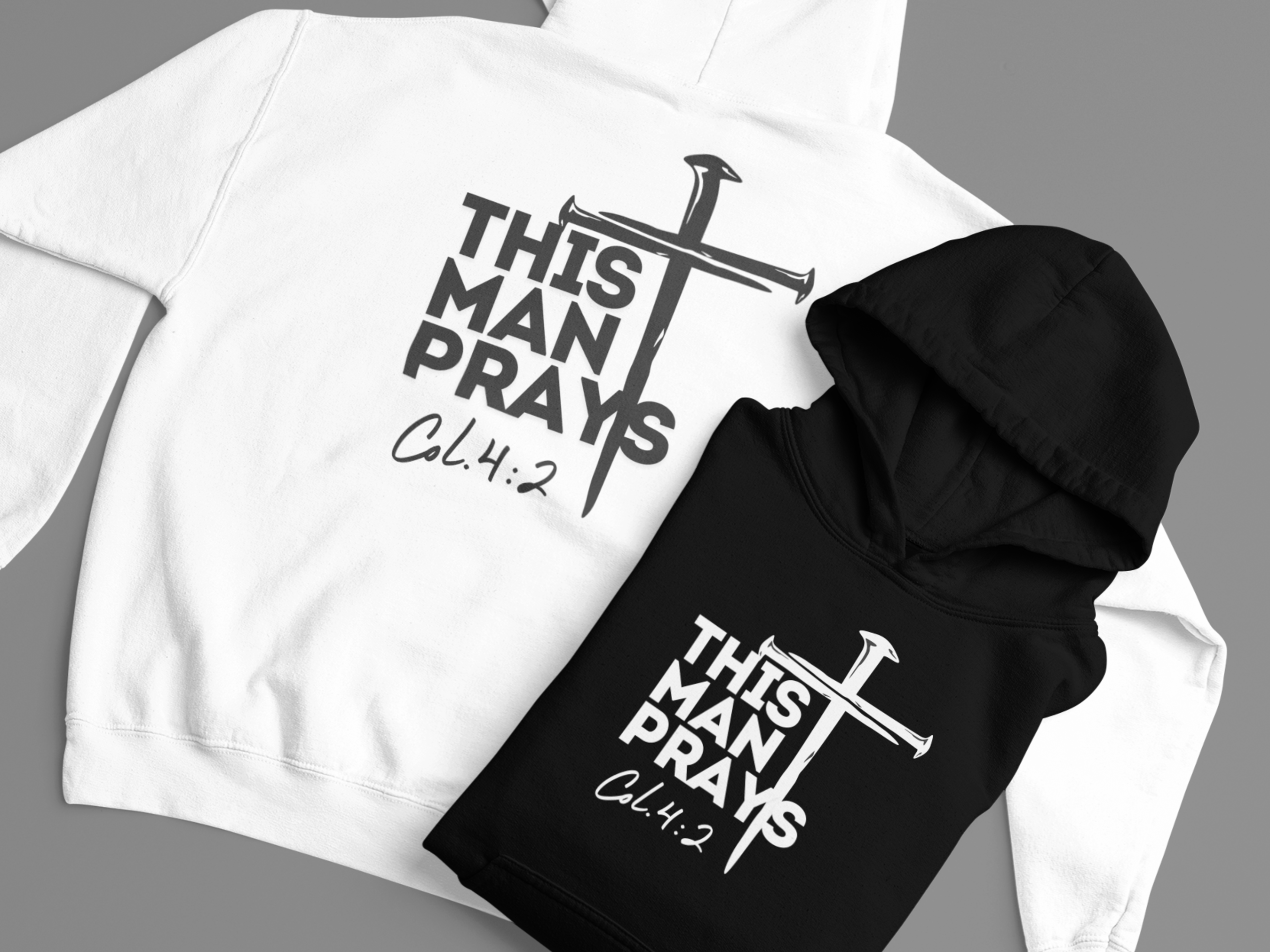 This Man Prays Christian Hoodie