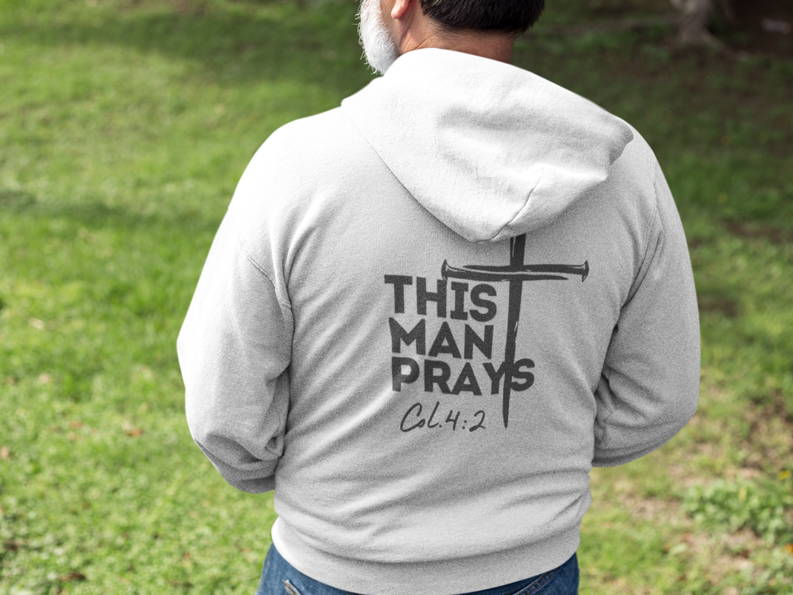 This Man Prays Christian Hoodie
