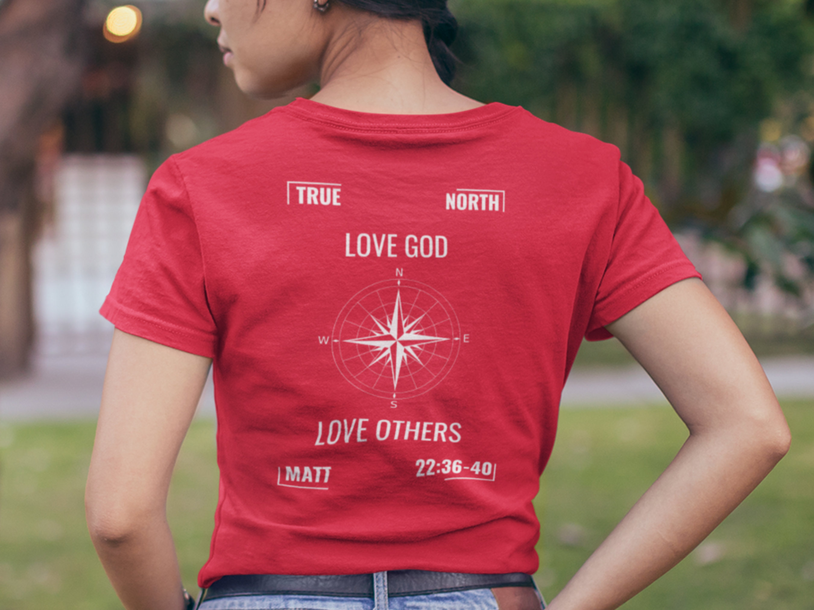 True North Greatest Commandment Gospel Short Sleeved Christian T-Shirt
