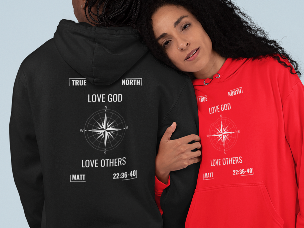 True North Greatest Commandment Gospel Long Sleeve Christian Hoodie