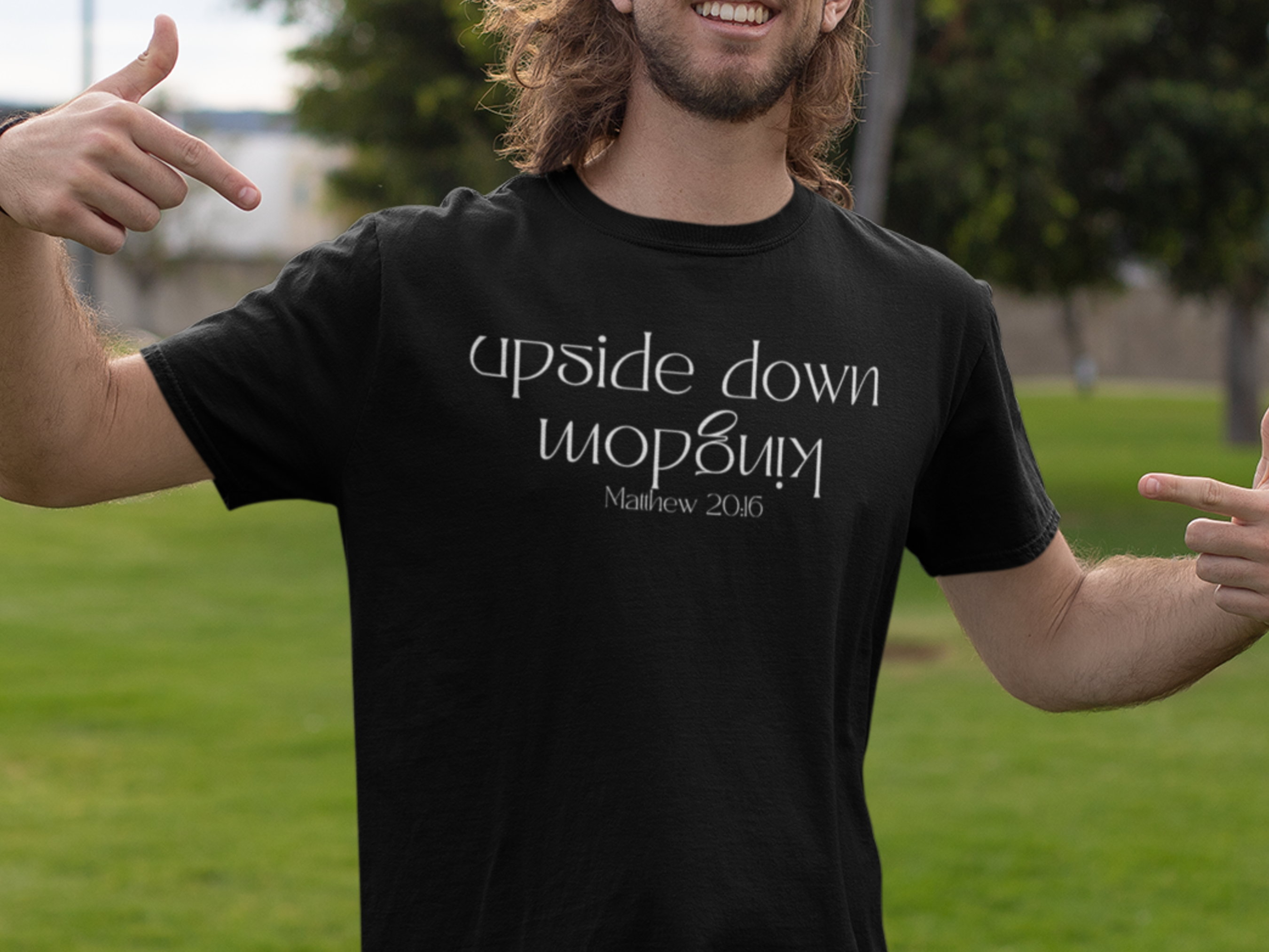Upside Down Kingdom Gospel Short Sleeved Christian T-Shirt