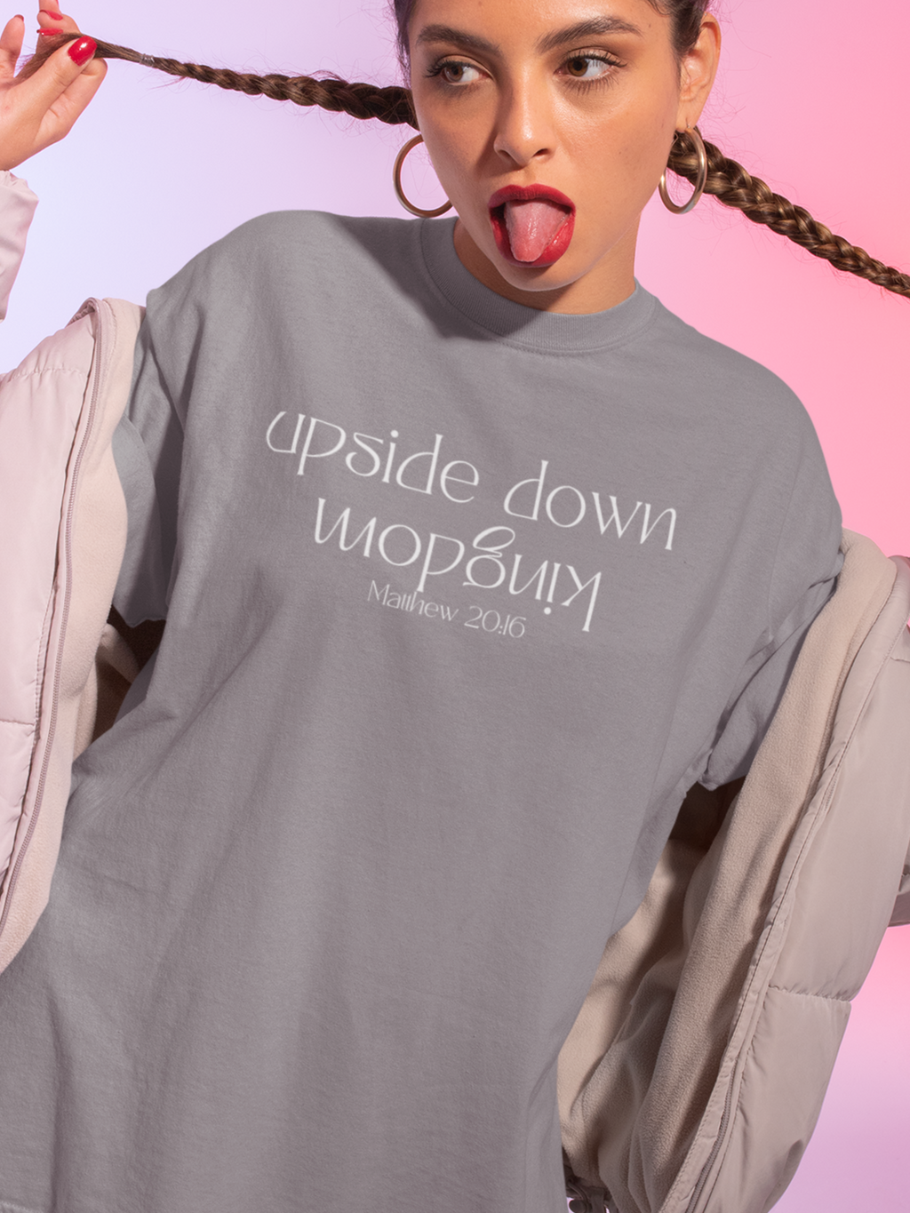 Upside Down Kingdom Gospel Short Sleeved Christian T-Shirt