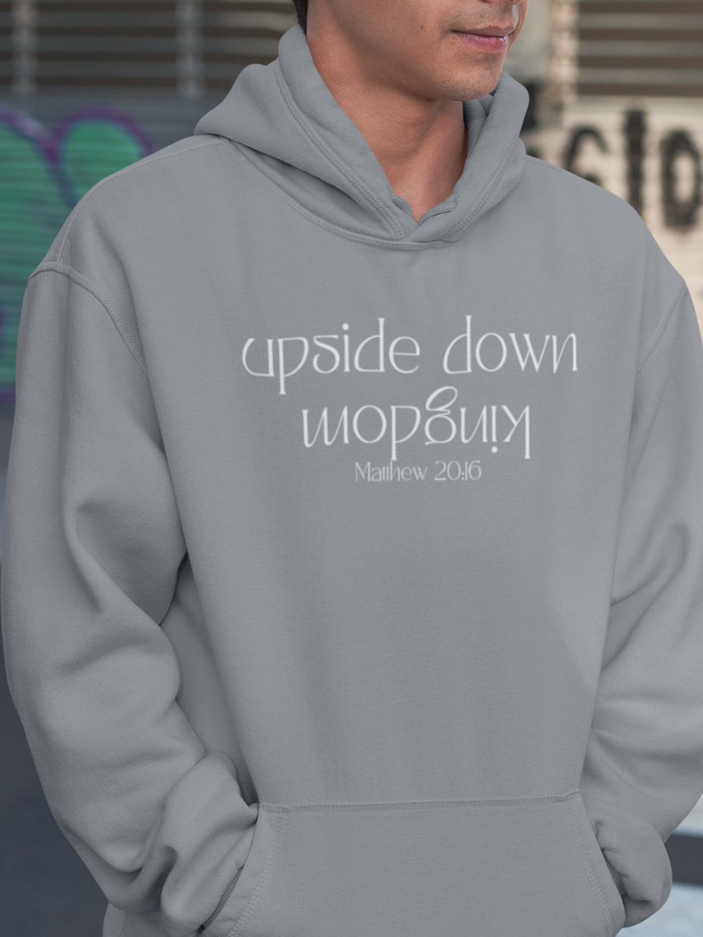 Upside Down Kingdom Gospel Long Sleeve Christian Hoodie