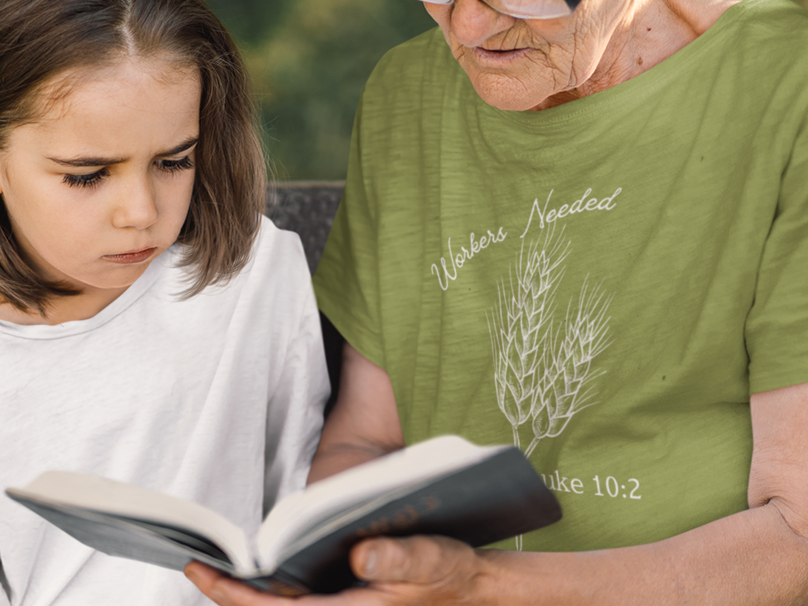 Luke 10 Workers Needed Wheat Gospel Short Sleeved Gospel T Shirt