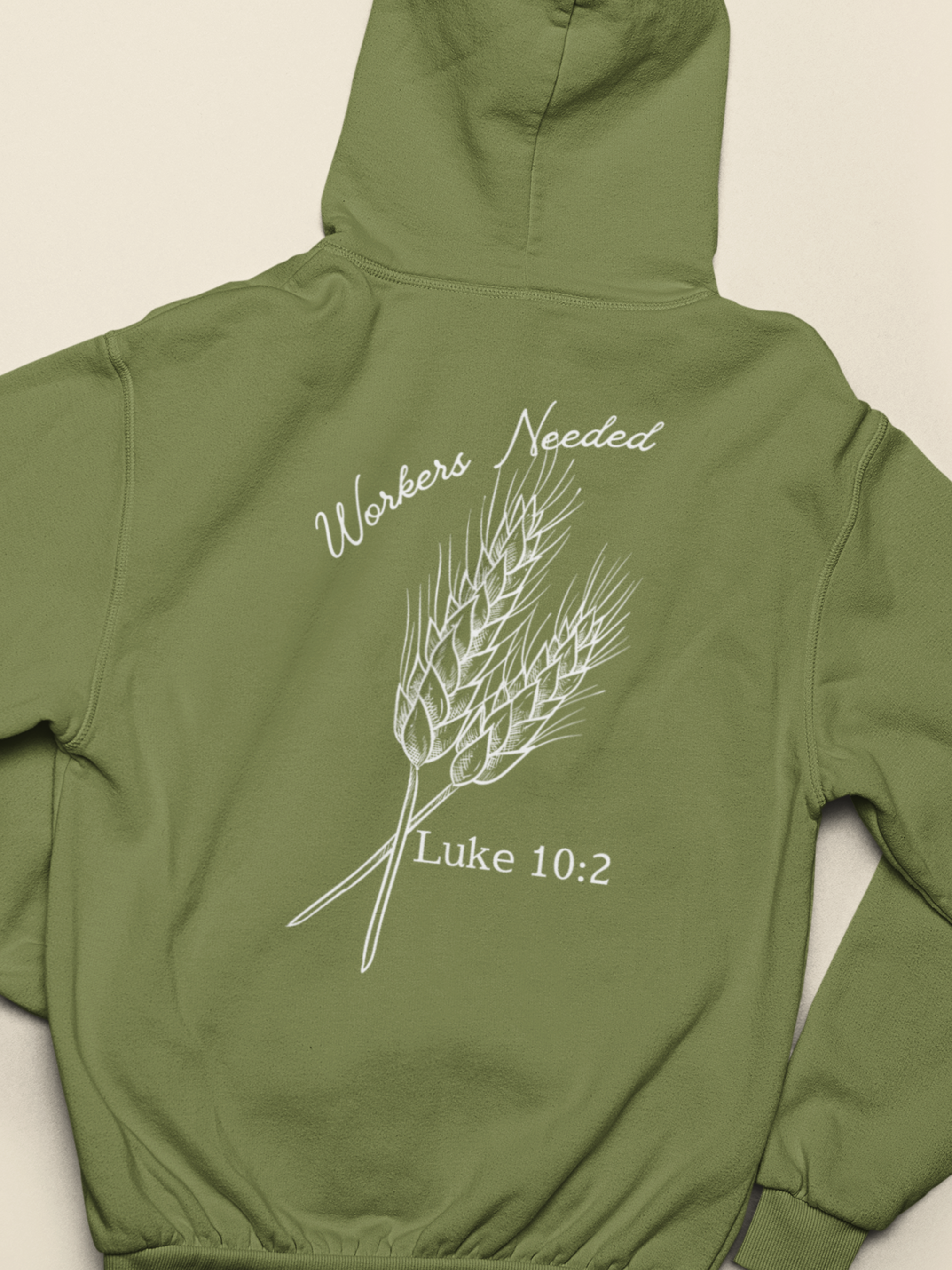 Luke 10 Workers Needed Wheat Gospel Long Sleeve Christian Hoodie