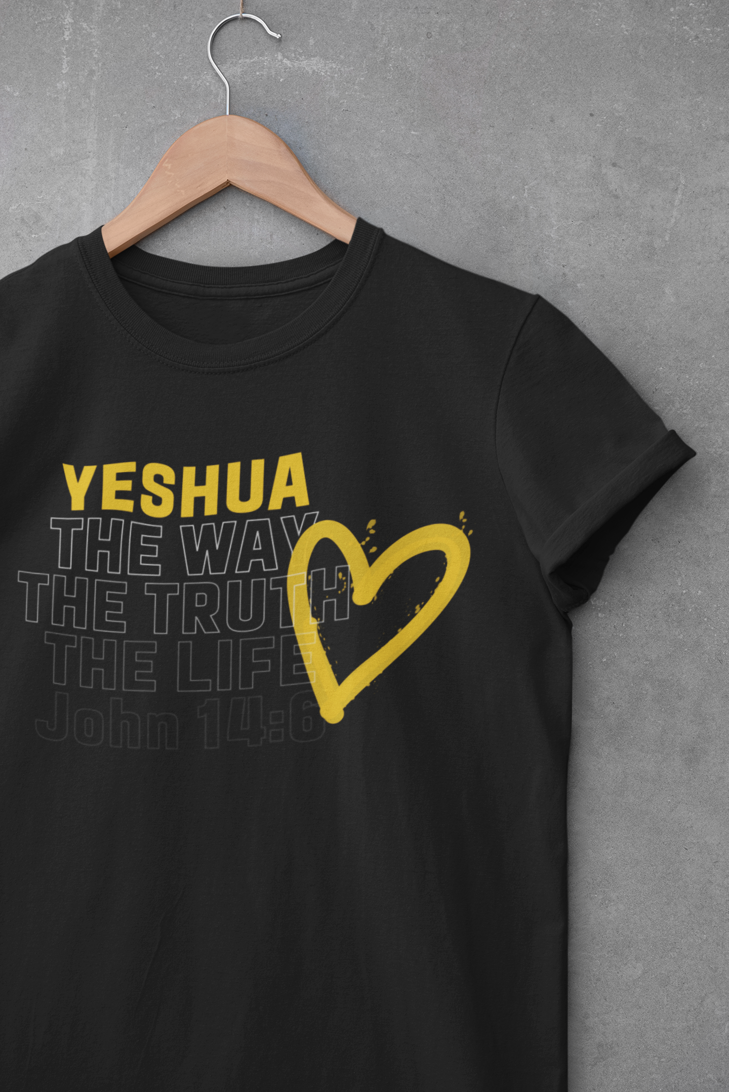 Yeshua - The Way, Truth and Life Gospel Short Sleeve Christian T-Shirt